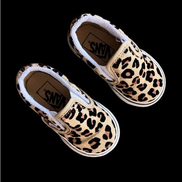 Vans Other - Vans Leopard Print Slip-On Toddler Sneakers